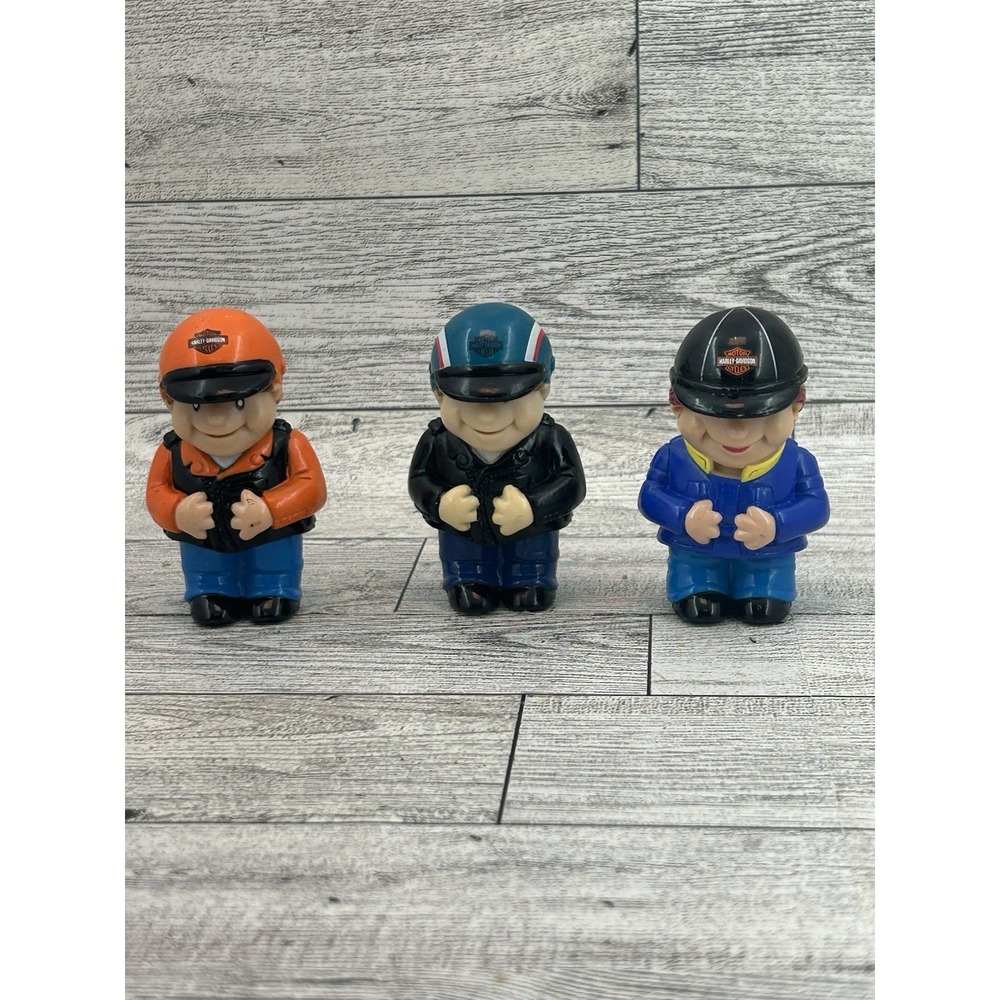 Fisher Price Little People Type Figurine Toys Harley Davidson Logo Riders Cycle